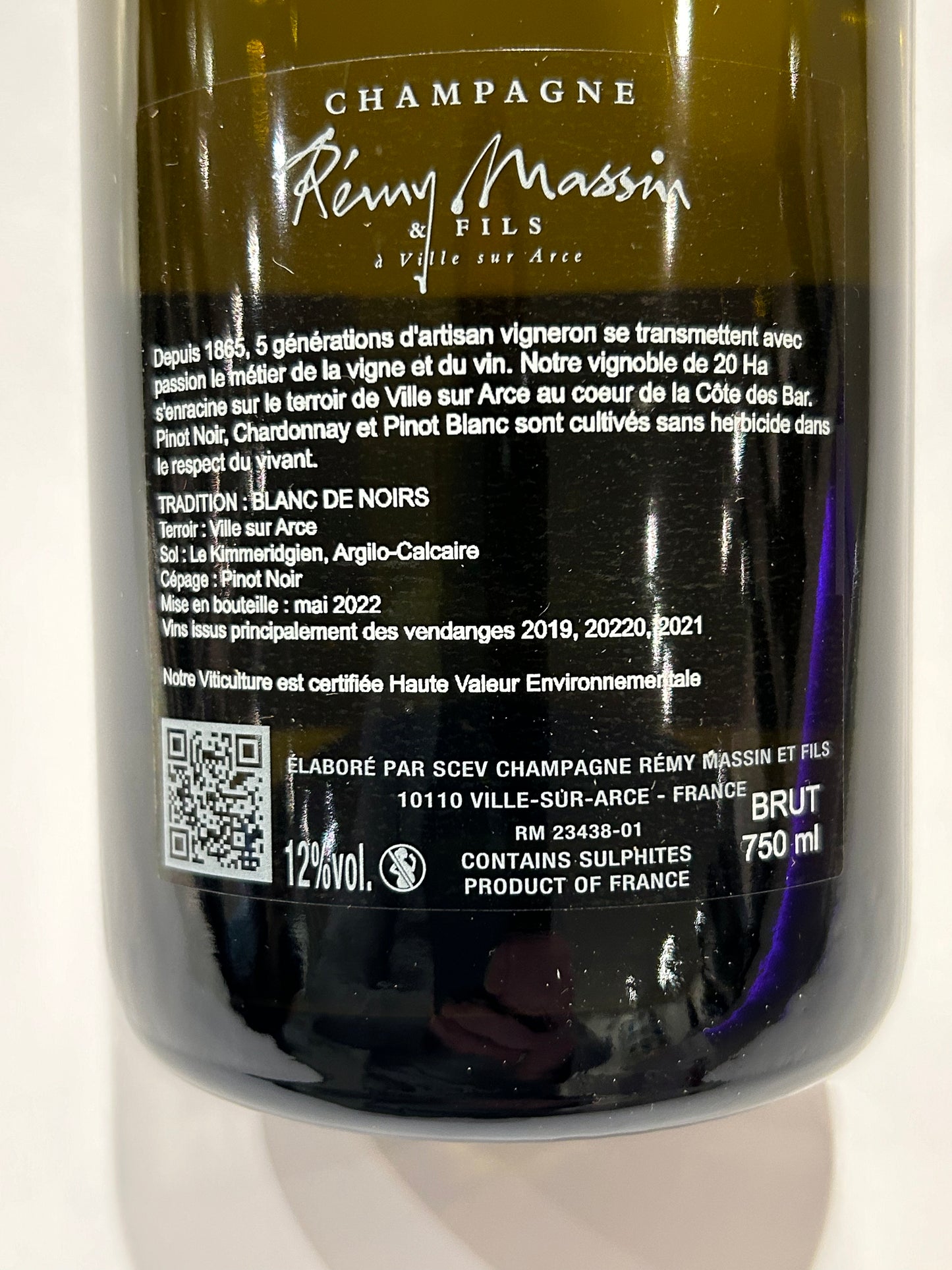 Rémy Massin Champagne Blanc de Noir.